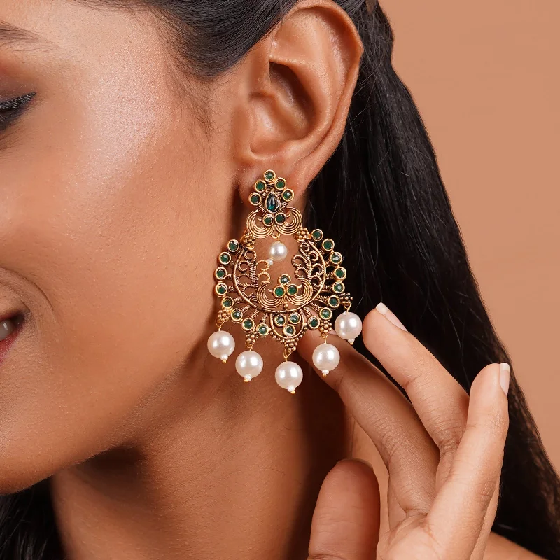 Timeless Elegance, Temporary Discounts – Act Fast Teejh Siyaa Dark Green Gold Enamel Earrings Timeless Elegance, Temporary Discounts – Act Fast Teejh Siyaa Dark Green Gold Enamel Earrings