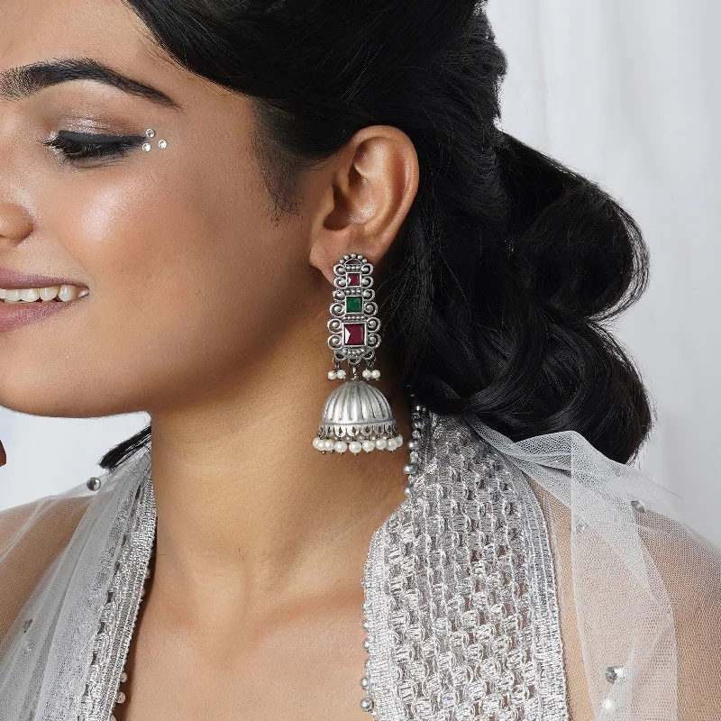 Unique Jewelry For Less – Shop The Sale Now Teejh Vaanya Multicolored Silver Oxidised Earring Unique Jewelry For Less – Shop The Sale Now Teejh Vaanya Multicolored Silver Oxidised Earring