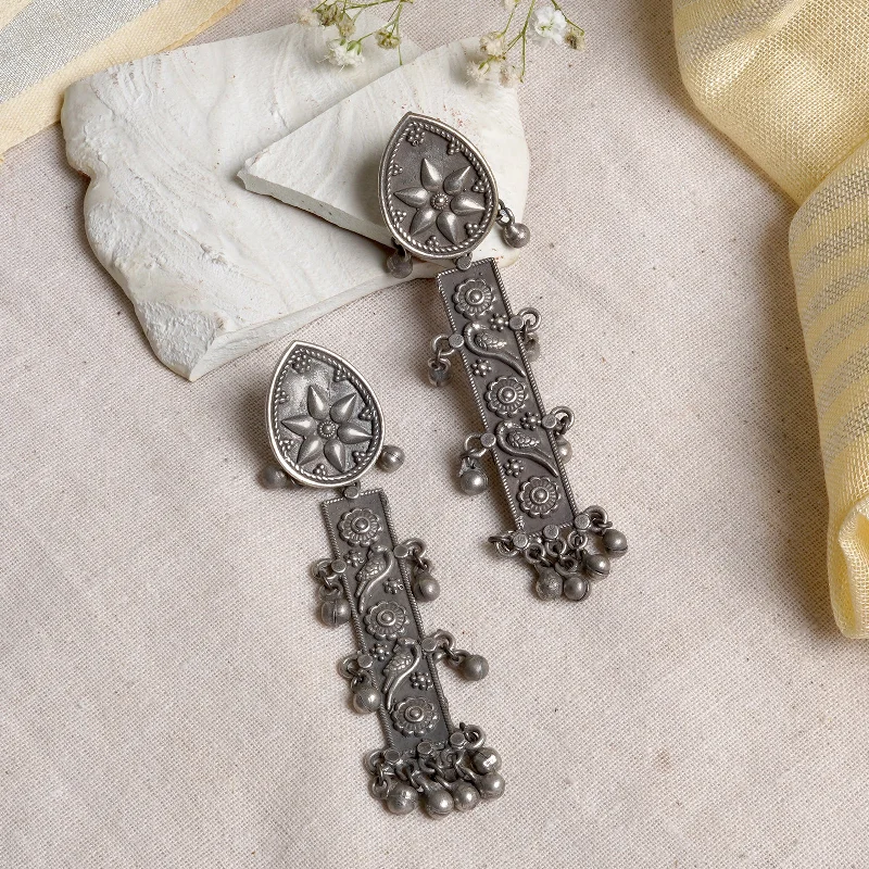 Bestselling Jewelry At Special Promotional Rates Teejh Warda Silver Oxidised Earrings Bestselling Jewelry At Special Promotional Rates Teejh Warda Silver Oxidised Earrings