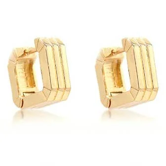 Jewelry Sale Bonanza – Grab Your Sparkle Now Thick Texture Square Huggie Hoop Earrings