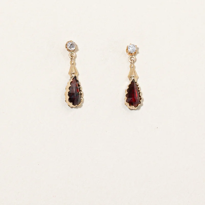 Your Dream Jewelry At Dream Prices – Shop Now Vintage Garnet & Diamond Drop Earrings | 2.60ctw, 0.16ctw | Your Dream Jewelry At Dream Prices – Shop Now Vintage Garnet & Diamond Drop Earrings | 2.60ctw, 0.16ctw |