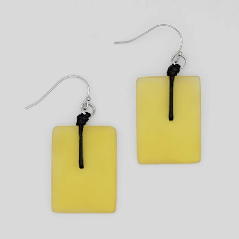 Upgrade Your Jewelry Collection For Less Yellow Rectangle Dangle Earrings