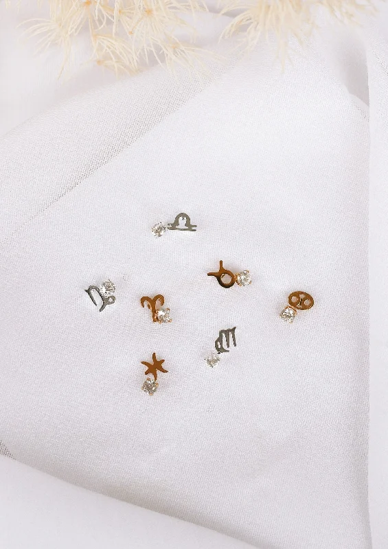 Unbeatable Offers On Luxury And Everyday Jewelry Zodiac Studs - Stainless Steel Studs