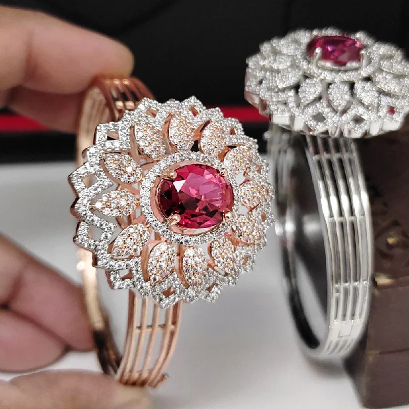Sparkle In Style With Our Best Jewelry Deals Aamrapali Rose Gold Plated AD Adjustable Bracelet (1Piece Only) Sparkle In Style With Our Best Jewelry Deals Aamrapali Rose Gold Plated AD Adjustable Bracelet (1Piece Only)