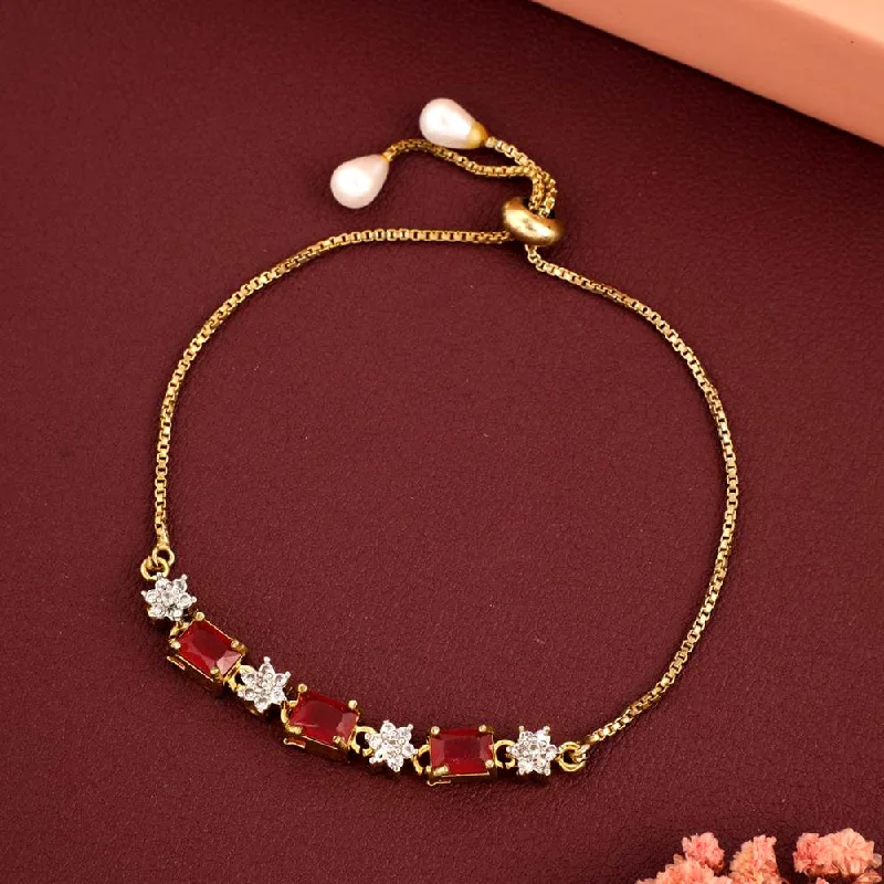 Personalized Engraved Jewelry For Meaningful Gifts AV Universal Gold Fancy Bracelet For Women & Girl Personalized Engraved Jewelry For Meaningful Gifts AV Universal Gold Fancy Bracelet For Women & Girl