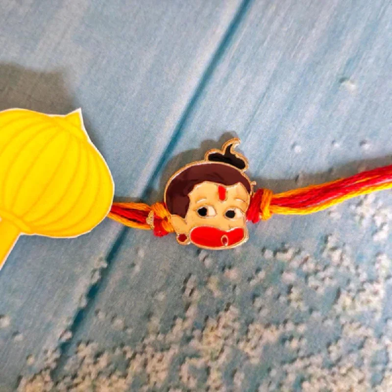 Elevate Your Jewelry Collection With Limited-Time Savings Bhavi Jewels Gold Plated Hanuman Rakhi Elevate Your Jewelry Collection With Limited-Time Savings Bhavi Jewels Gold Plated Hanuman Rakhi
