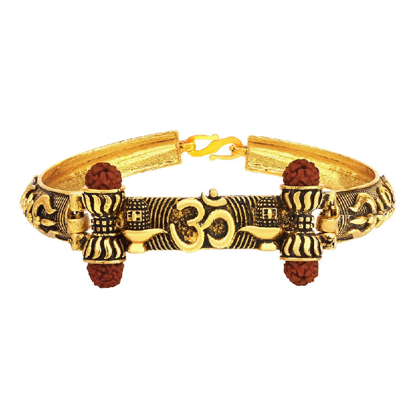 Shop Dazzling Rings, Earrings, And More At Special Discounts Bhavi Jewels Gold Plated Rudraksha Bracelet Shop Dazzling Rings, Earrings, And More At Special Discounts Bhavi Jewels Gold Plated Rudraksha Bracelet
