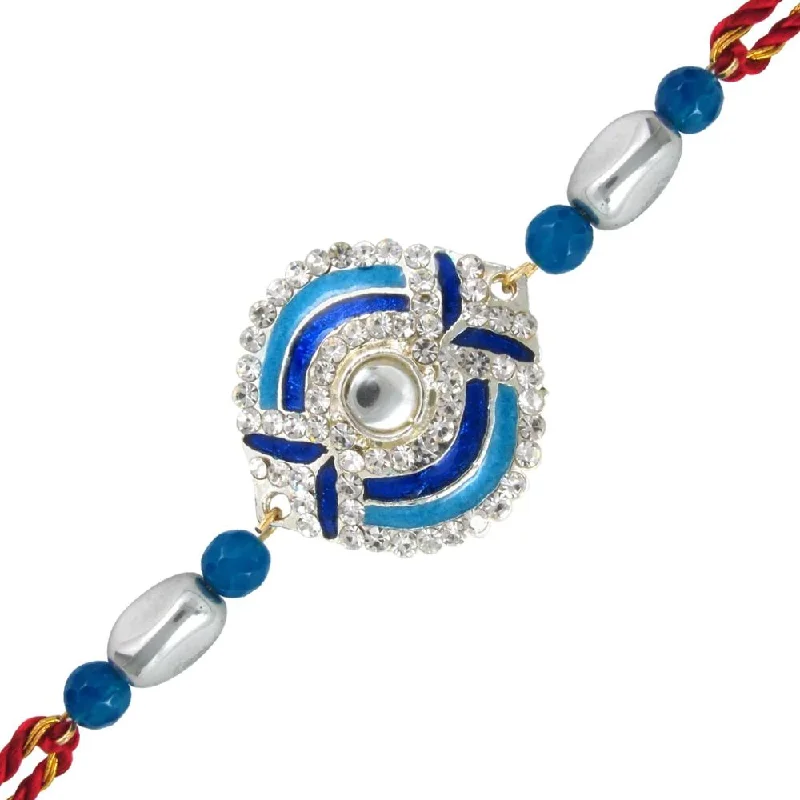 Affordable Elegance – Premium Jewelry At Special Prices Bhavi Jewels Silver Plated Austrian Stone Rakhi Affordable Elegance – Premium Jewelry At Special Prices Bhavi Jewels Silver Plated Austrian Stone Rakhi