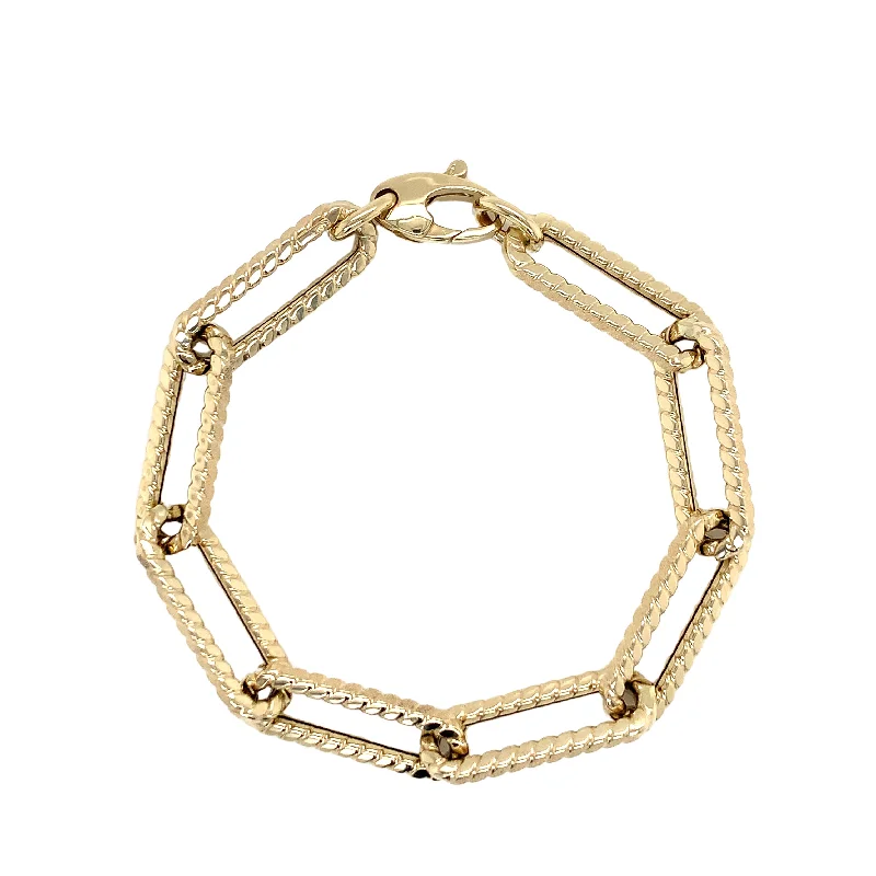 Luxury Meets Affordability – Jewelry Sale Now Live Textured Paperclip Bracelet