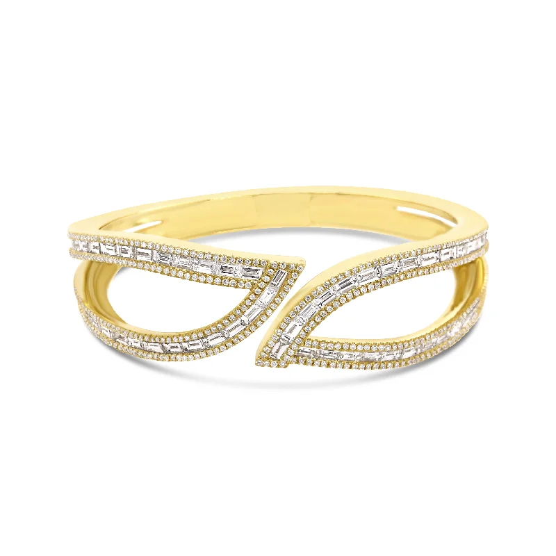 Exclusive Gemstone Jewelry Markdowns – Shop Now Diamond Leif Baguette Bracelet