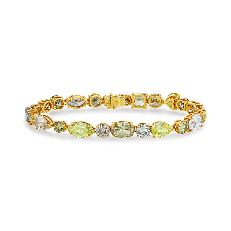 Stunning Statement Jewelry, Unbeatable Discounts Multi-Color Diamond Bracelet (21.04 tcw) Stunning Statement Jewelry, Unbeatable Discounts Multi-Color Diamond Bracelet (21.04 tcw)