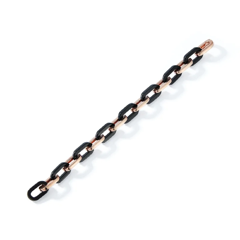 Celebrate Every Occasion With Sparkling Savings Gold Ceramique Square Link Bracelet Celebrate Every Occasion With Sparkling Savings Gold Ceramique Square Link Bracelet