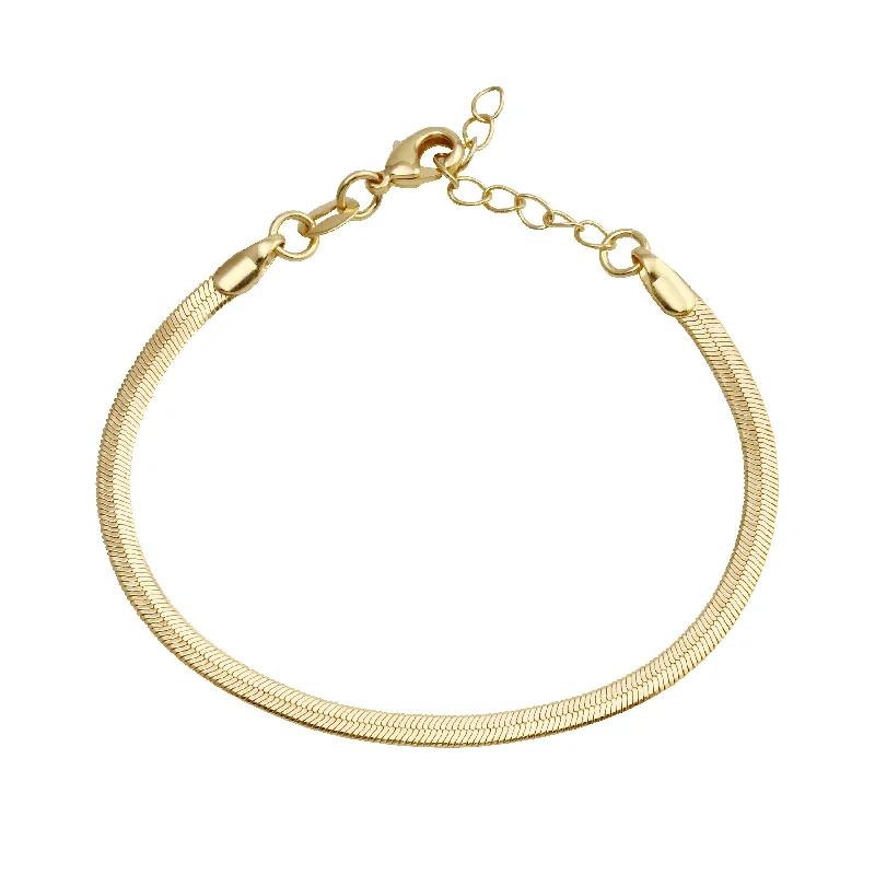 Buy More, Save More On Stunning Jewelry Pieces Herringbone Gold-filled Chain Bracelet