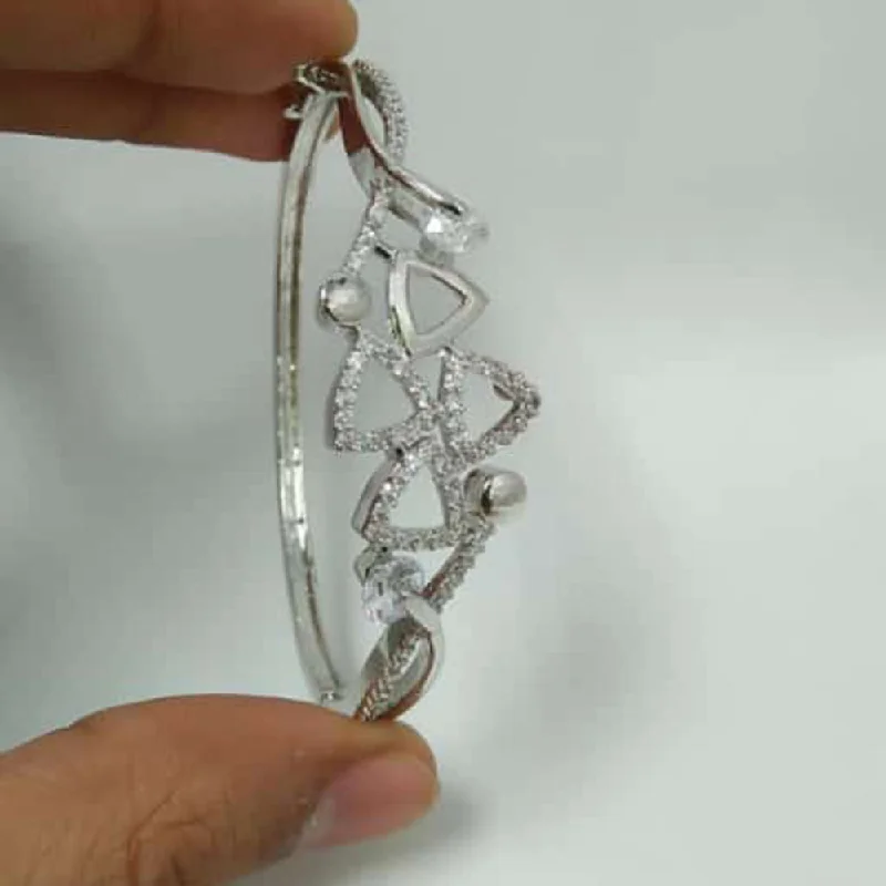 Special Offers On Handcrafted And Designer Jewelry Manisha Jewellery Silver Plated AD Bracelet
