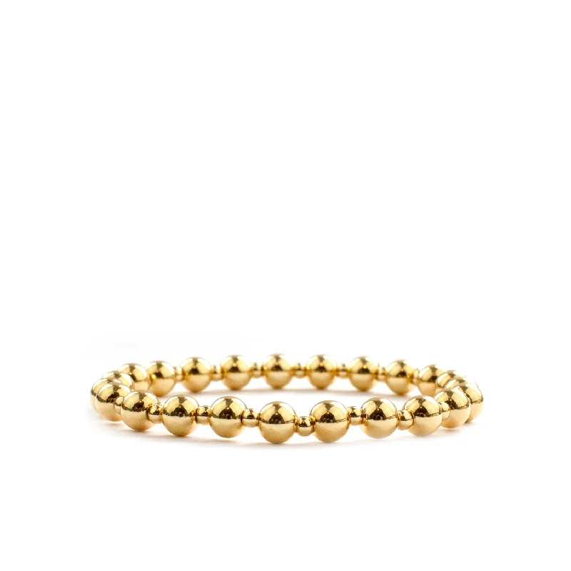 Handmade Pearl Jewelry For Timeless Elegance multi size brass ball bracelet