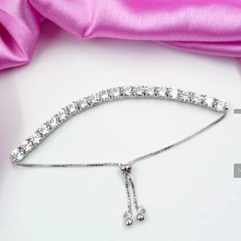 Luxury Jewelry Without The Luxury Price Tag Naitika Arts Silver Plated Austrian Stone Adjustable Bracelet Luxury Jewelry Without The Luxury Price Tag Naitika Arts Silver Plated Austrian Stone Adjustable Bracelet