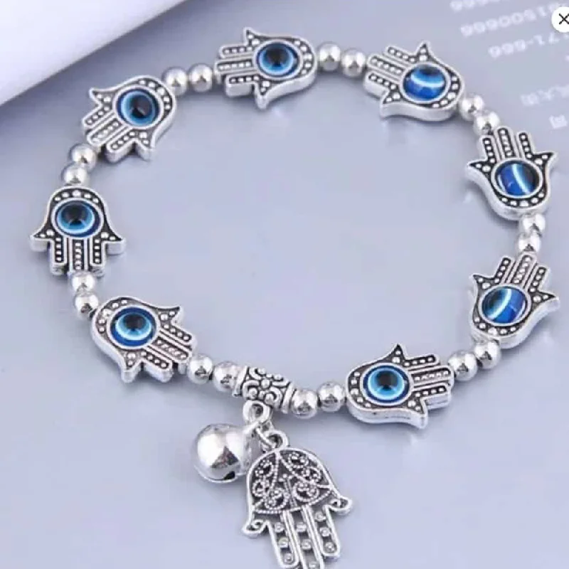 Limited-Time Offer On Premium Jewelry Collections Naitika Arts Silver Plated Evil Eye Bracelet Limited-Time Offer On Premium Jewelry Collections Naitika Arts Silver Plated Evil Eye Bracelet