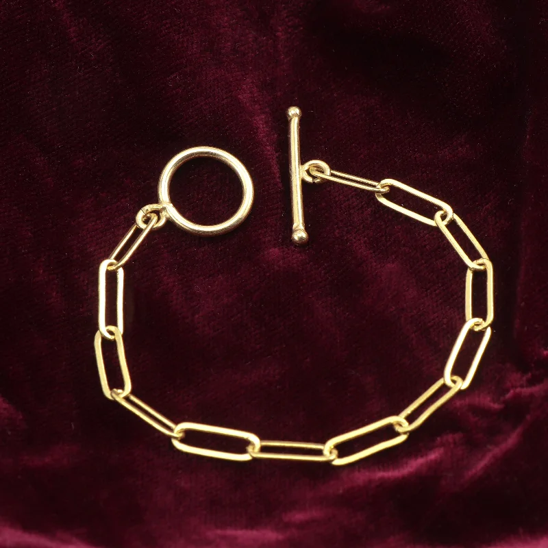 Timeless Jewelry At Special Discount Rates Nipura Golden Bar Toggle Link Bracelet