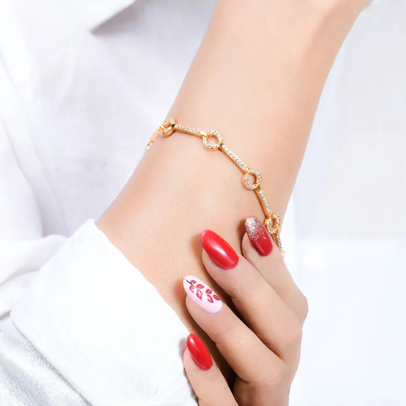 High-End Sparkle, Low-End Prices – Jewelry Sale Live Nipura Golden Zircon Dot and Line Bracelet High-End Sparkle, Low-End Prices – Jewelry Sale Live Nipura Golden Zircon Dot and Line Bracelet
