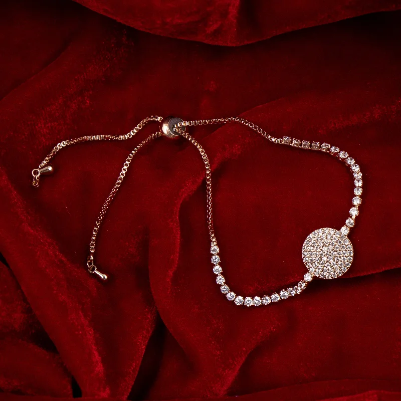 Unique Jewelry For Less – Shop The Sale Now Nipura Rosegold Zirconia Disc Bolo-bracelet Unique Jewelry For Less – Shop The Sale Now Nipura Rosegold Zirconia Disc Bolo-bracelet