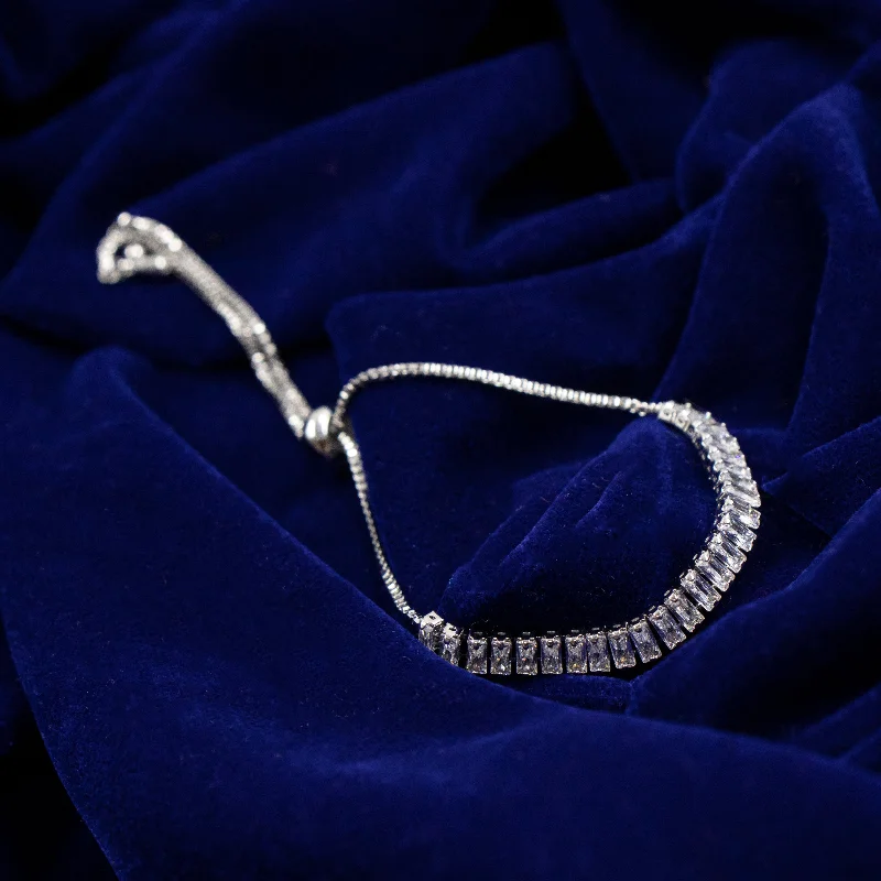 Best Jewelry Sale – Shop Exclusive Designs Now Nipura Silver Baguette Tennis Bolo-bracelet Best Jewelry Sale – Shop Exclusive Designs Now Nipura Silver Baguette Tennis Bolo-bracelet