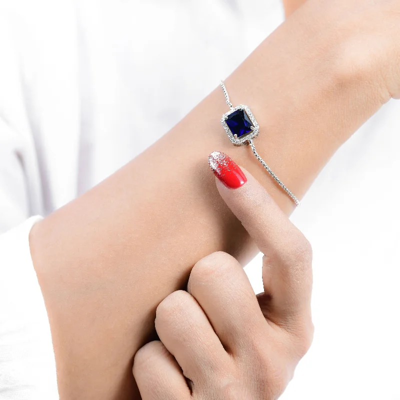 The Perfect Jewelry Piece At The Perfect Discount Nipura Silver Solitaire Azure Bolo-bracelet The Perfect Jewelry Piece At The Perfect Discount Nipura Silver Solitaire Azure Bolo-bracelet