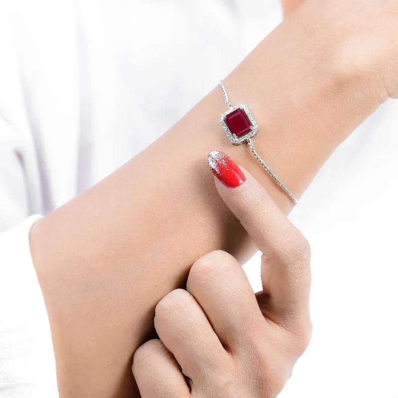 Unmissable Jewelry Clearance – Final Reductions Nipura Silver Solitaire Carmine Bolo-bracelet
