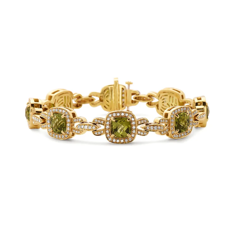 Peridot and Yellow Gold
