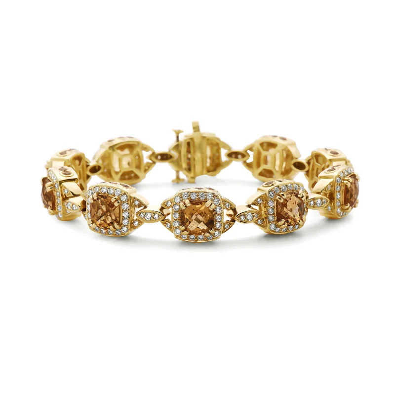 Citrine and Yellow Gold