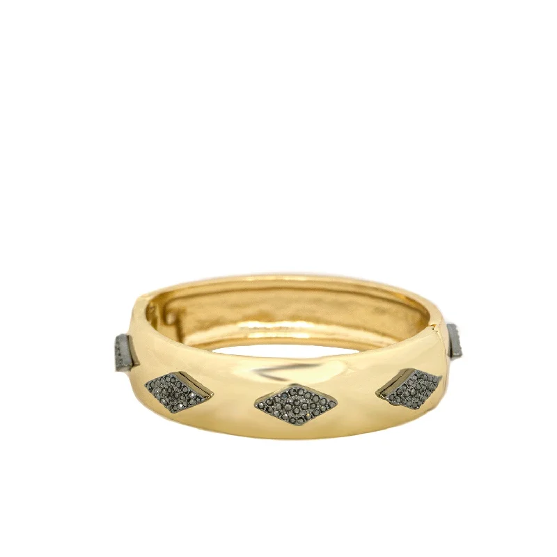 Make Your Outfit Shine With Discounted Jewelry pave diamond design bangle
