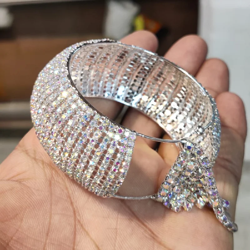 Flash Sale On Exquisite Jewelry – Don't Miss Out Pooja Bangles Silver Plated Austrian Stone Bracelet Flash Sale On Exquisite Jewelry – Don't Miss Out Pooja Bangles Silver Plated Austrian Stone Bracelet