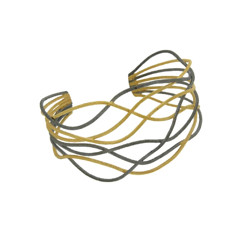 Affordable Glamour – Premium Jewelry For Less Rhodium Radiance Wire Cuff