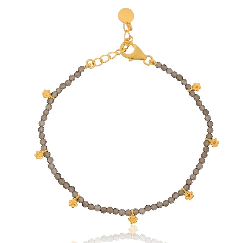 Unlock Unbeatable Jewelry Deals Before They’Re Gone Smoky Quartz Gold Charm Bracelet