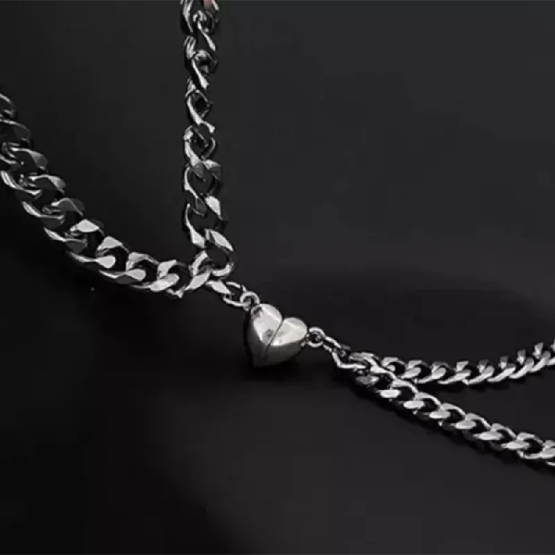 Versatile Layering Jewelry For Effortless Chic Subhag Alankar Silver Couple Mangnet Chain Bracelet Versatile Layering Jewelry For Effortless Chic Subhag Alankar Silver Couple Mangnet Chain Bracelet