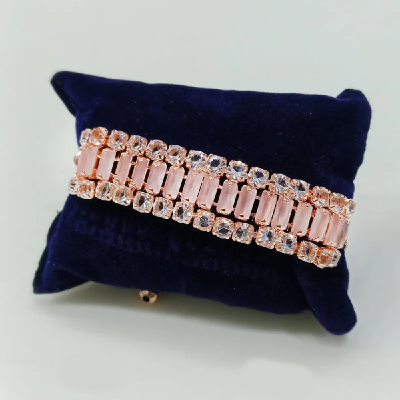 Classic And Modern Jewelry Styles On Sale Tip Top Jewellers Rose Gold Plated Crystal Stone Bracelet Classic And Modern Jewelry Styles On Sale Tip Top Jewellers Rose Gold Plated Crystal Stone Bracelet