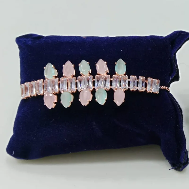 Handcrafted Beauty At Affordable Prices Tip Top Jewellers Rose Gold Plated Crystal Stone Bracelet Handcrafted Beauty At Affordable Prices Tip Top Jewellers Rose Gold Plated Crystal Stone Bracelet