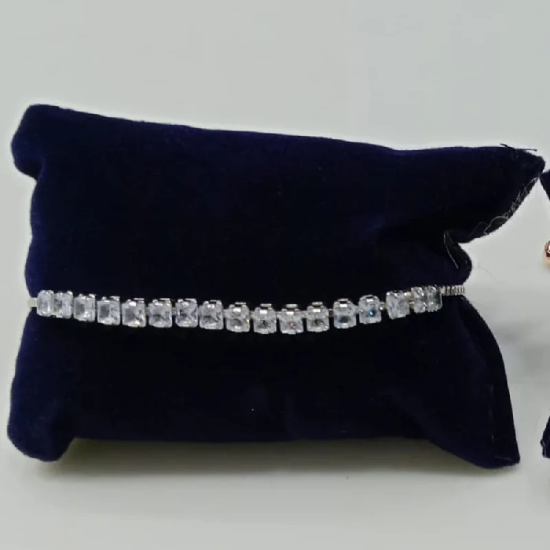 Luxury Jewelry At Unbeatable Discounts Tip Top Jewellers Silver Plated Crystal Stone Bracelet