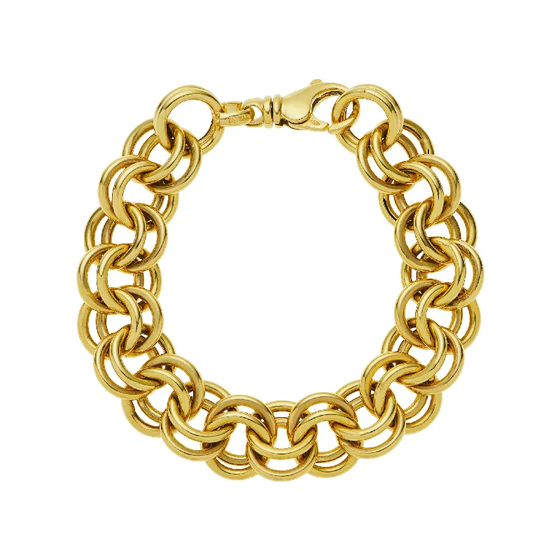 Timeless Jewelry, Timeless Savings – Don't Wait Vintage Charm Chain Bracelet set in 14K Yellow Gold