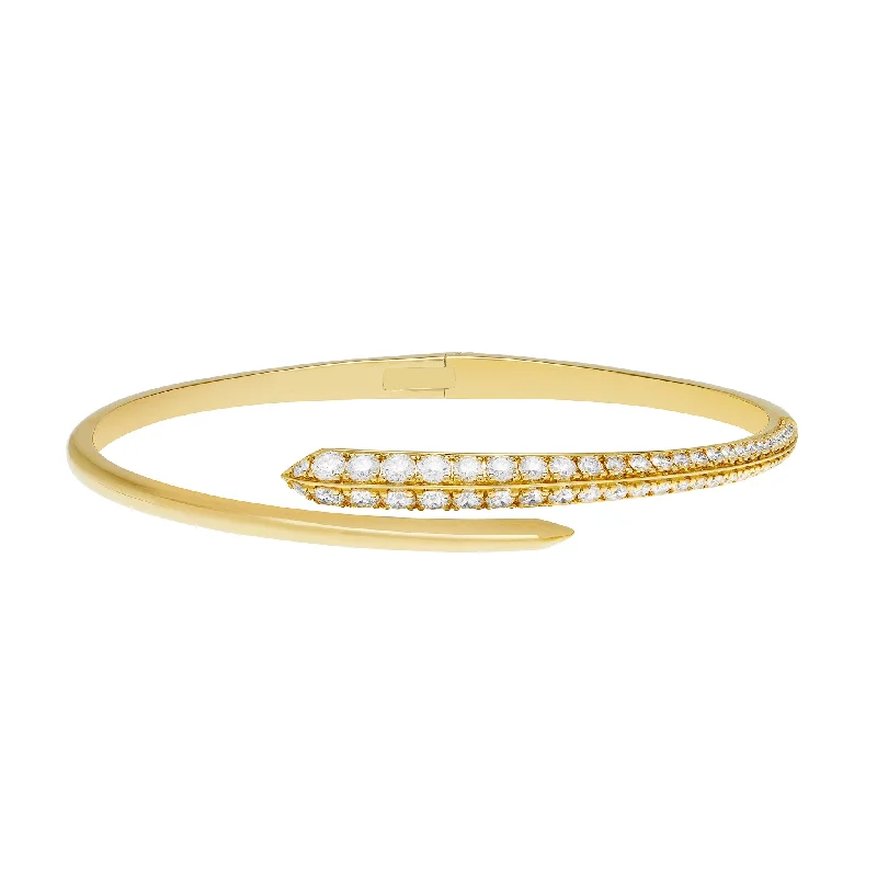 Stunning Jewelry At A Fraction Of The Price Viv Overlap Half Diamond Half Plain Cuff Stunning Jewelry At A Fraction Of The Price Viv Overlap Half Diamond Half Plain Cuff