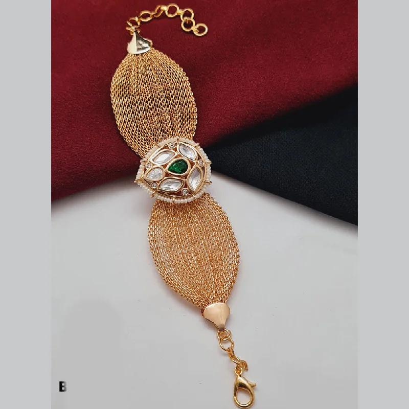 Accessorize For Less – Luxury Jewelry At Affordable Prices Vivah Creations Rose Gold Plated Kundan Adjustable Bracelet Accessorize For Less – Luxury Jewelry At Affordable Prices Vivah Creations Rose Gold Plated Kundan Adjustable Bracelet
