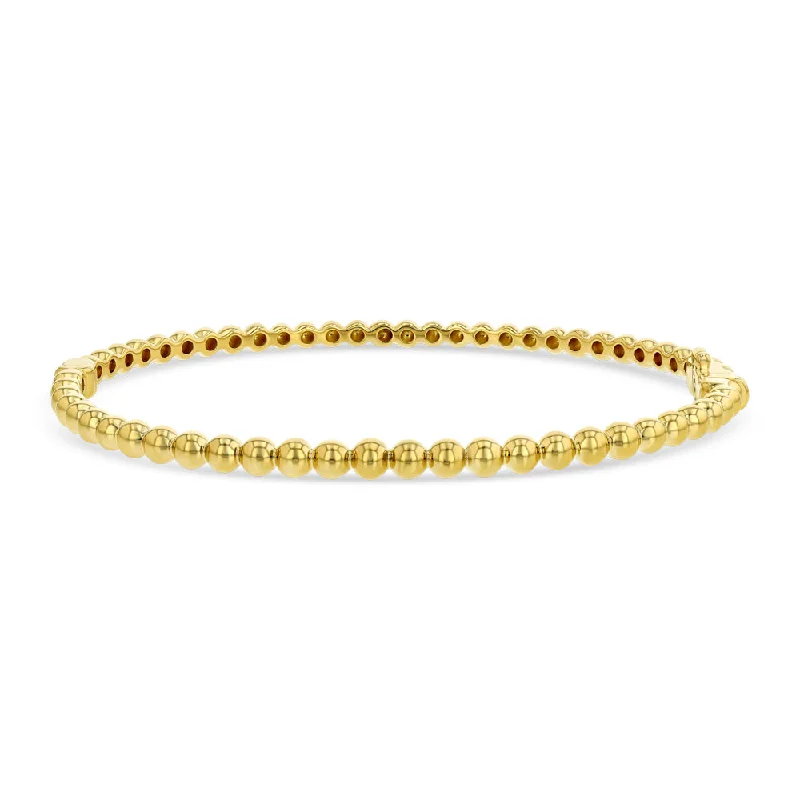 Sparkle For Less – Shop Jewelry Deals Now Yellow Gold Bead Bangle