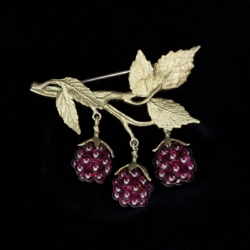 Personalized Engraved Jewelry For Meaningful Gifts Raspberry Brooch