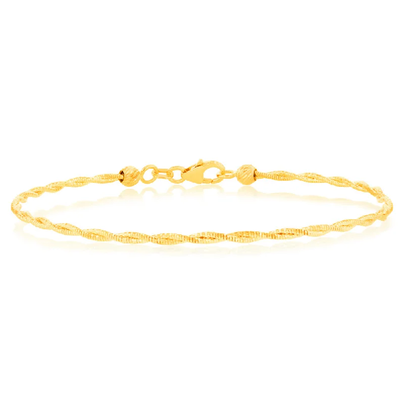 Timeless Jewelry, Timeless Savings – Don't Wait 9ct Yellow Gold Omega 19cm Bracelet