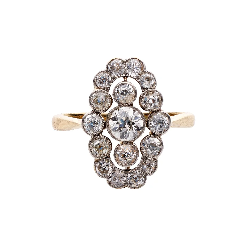 Limited-Stock Jewelry Sale – Once It's Gone, It's Gone Antique Edwardian Platinum & 18k Diamond Cluster Ring Limited-Stock Jewelry Sale – Once It's Gone, It's Gone Antique Edwardian Platinum & 18k Diamond Cluster Ring