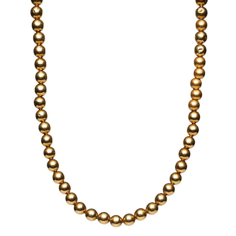 Huge Savings On Premium Jewelry Styles Antique Victorian 14k 7mm Gold Bead Strand - 17" Huge Savings On Premium Jewelry Styles Antique Victorian 14k 7mm Gold Bead Strand - 17"
