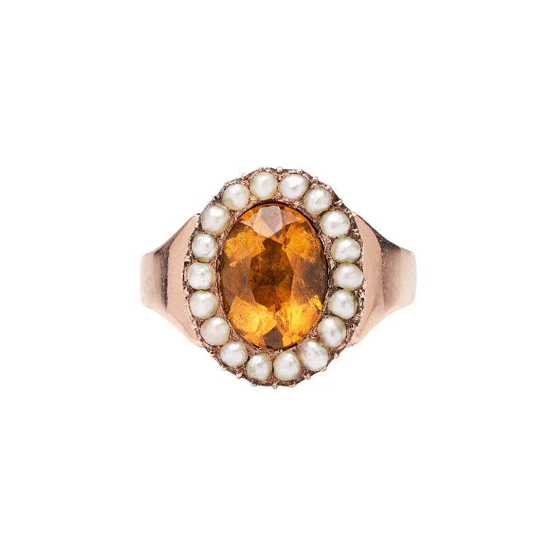 Unmissable Jewelry Sale – Shop Before It's Too Late Antique Victorian 9k Citrine & Pearl Ring Unmissable Jewelry Sale – Shop Before It's Too Late Antique Victorian 9k Citrine & Pearl Ring