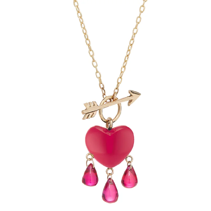 Make Your Outfit Shine With Discounted Jewelry Bleeding Heart Necklace - 14k Gold + Coral + Ruby Make Your Outfit Shine With Discounted Jewelry Bleeding Heart Necklace - 14k Gold + Coral + Ruby