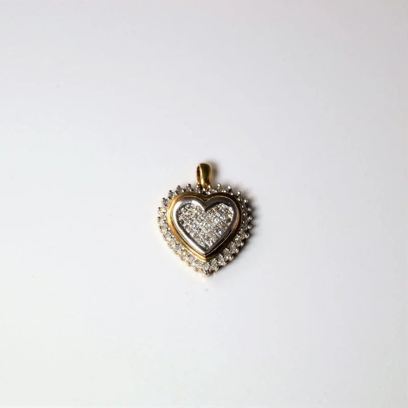 Dazzle With Discounts – Shop Jewelry On Sale Cluster Diamond Heart Pendant | 0.11ctw |