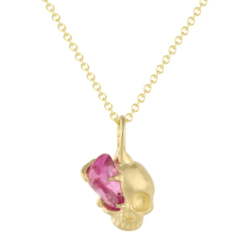 Special Deals On Handcrafted And Designer Jewelry Sapphire Skull Necklace - 14k Gold + Sapphire Special Deals On Handcrafted And Designer Jewelry Sapphire Skull Necklace - 14k Gold + Sapphire