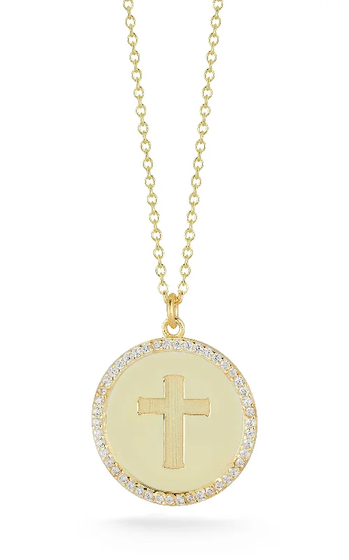 Sparkle On A Budget – Fine Jewelry For Less Cross Medallion Necklace